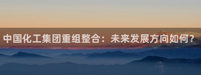 球盟会登陆：中国化工集团重组整合：未来发展方向如何？