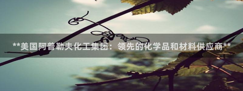 球盟会app：**美国阿普勒夫化工集团：领先的化学品和材料供