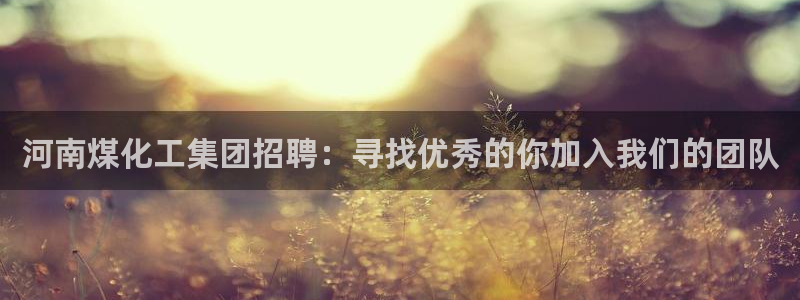 球盟会出款黑了：河南煤化工集团招聘：寻找优秀的你加入我们的团