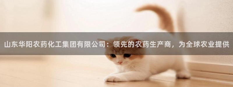 球盟会封号：山东华阳农药化工集团有限公司：领先的农药生产商，
