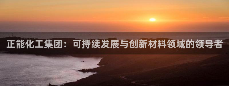 球盟会有没有黑单的人：正能化工集团：可持续发展与创新材料领域