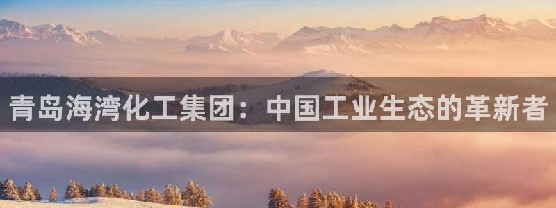 球盟会提款支付宝怎么样：青岛海湾化工集团：中国工业生态的革新