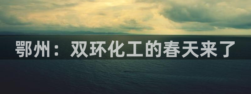 球盟会网页版登陆：鄂州：双环化工的春天来了
