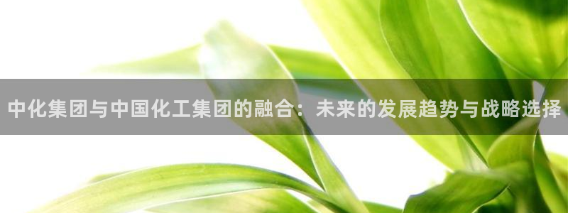 球盟会app：中化集团与中国化工集团的融合：未来的发展趋势与