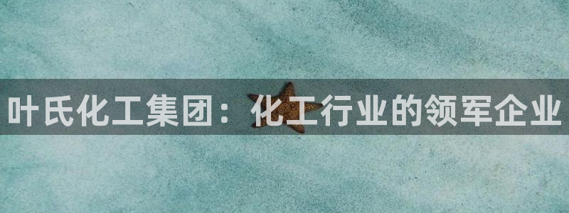 球盟会有限公司怎么样：叶氏化工集团：化工